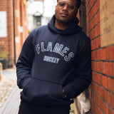 Flames Classic Hoodie Navy