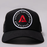 Legacy Trucker Hat Black and Red