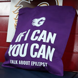 If I can You Can Tote Bag Purple