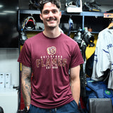 Guildford Flames Gym T-Shirt Burgundy