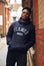 Flames Classic Hoodie Navy
