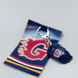 Flames Hockey Glove Keyring