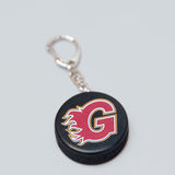 Flames Mini Puck Keyring