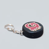 Flames Mini Puck Keyring