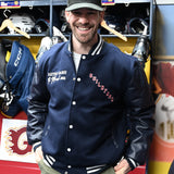 Flames 90s Letterman Jacket