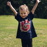 Flames G Logo Junior T-Shirt Navy