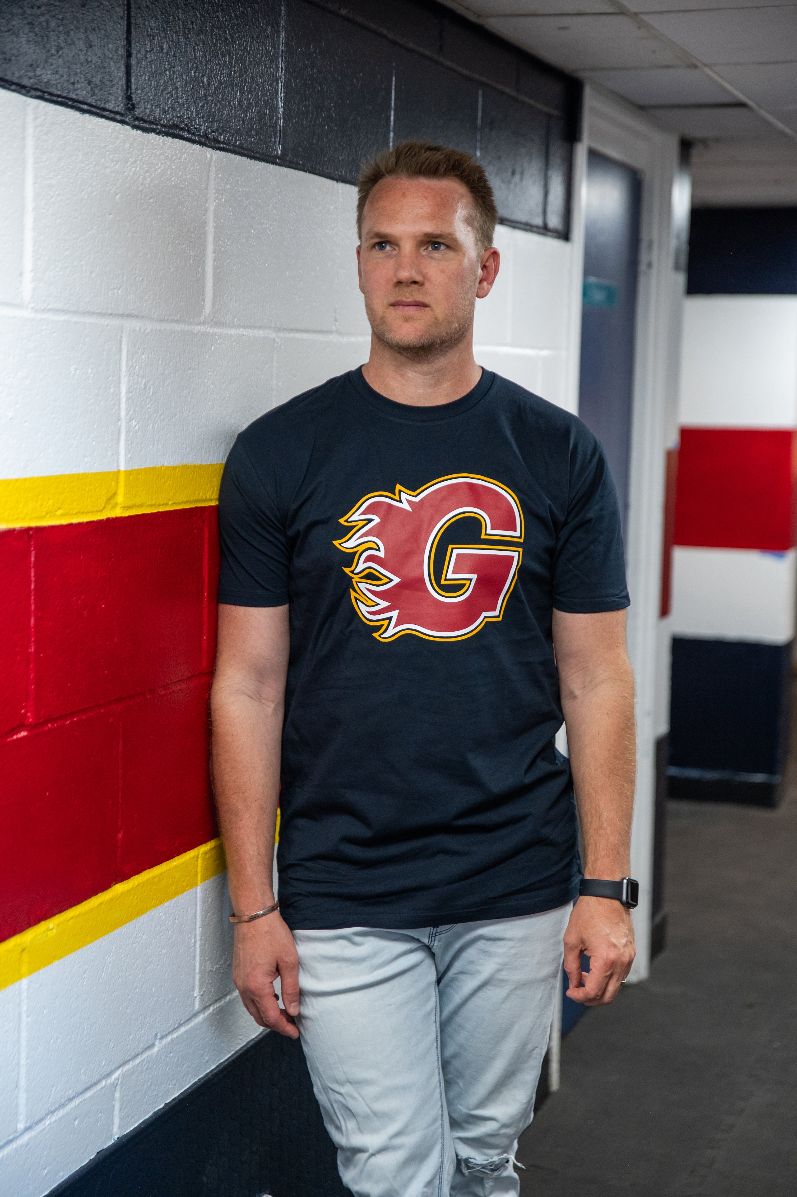Guildford Flames Main Logo T shirt Navy 