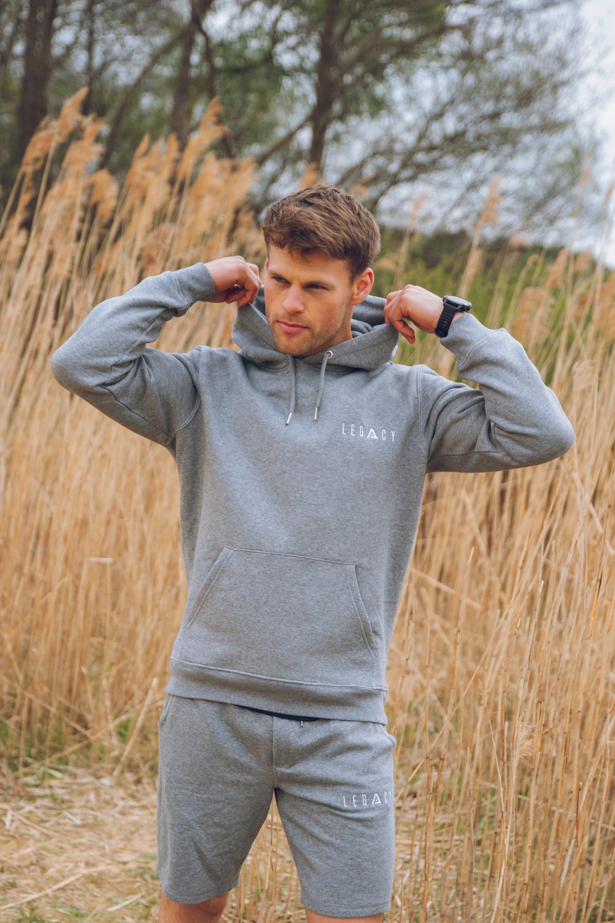 Rest Day Hoodie Mid Grey