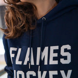 Flames Hockey Hoodie Navy
