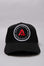 Black Legacy baseball cap with white and red logo.