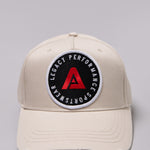 Stone Legacy baseball cap with black, white and red logo.