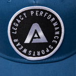 Navy Legacy baseball cap with black and white logo.