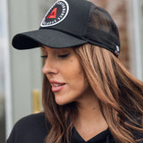 Legacy Trucker Hat Black and Red