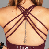 Zhu Sports Bra Burgundy