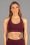 Bamboo Sports Bra Burgundy