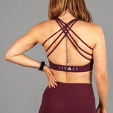 Zhu Sports Bra Burgundy