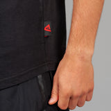Layered Logo Arm Drop Tank Black
