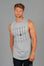 Layered Logo Arm Drop Tank Grey