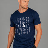 Layered Logo Navy T-Shirt