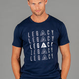 Layered Logo Navy T-Shirt