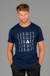 Layered Logo Navy T shirt