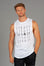 Layered Logo Arm Drop Tank White